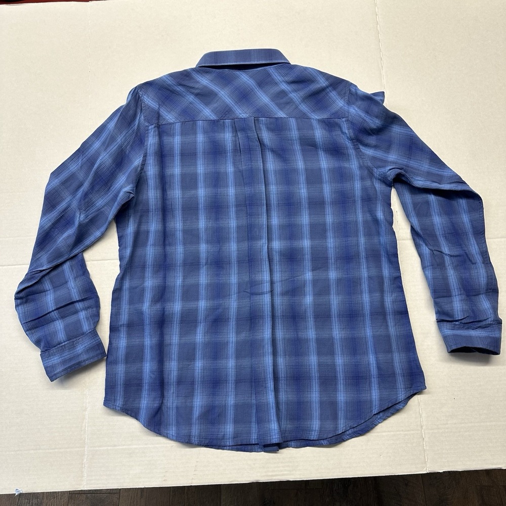 Ariat Real Billie Jean Long Sleeve Shirt Women's Size Large Blue Top‎ Cowgirl - Picture 2 of 4